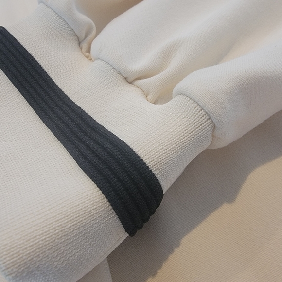 Zara Men's cream with black details draw string cuffed jogger pants size XL - Picture 7 of 16